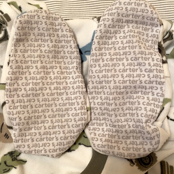 Carter’s fleece dinosaur footie pajamas - Picture 3 of 3